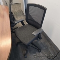 Allseating Entail Black Office Task Chair w/ Grey Patterned Seat